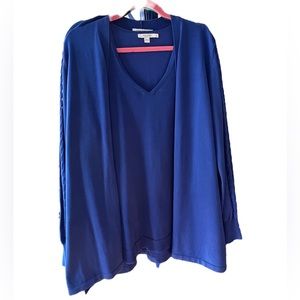 Chico's Spun Rayon Midi Cardigan & matching tank